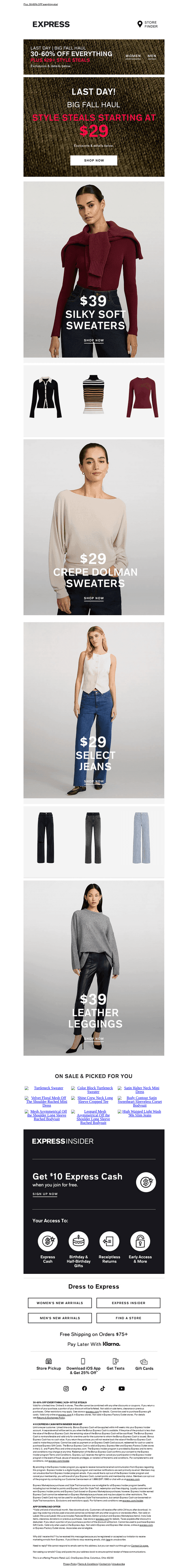Tick tock… Last day for $29+ Style Steals