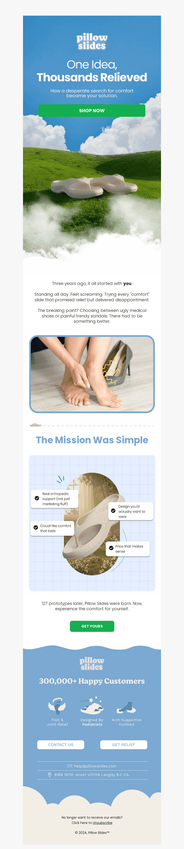 It Started with Sore Feet