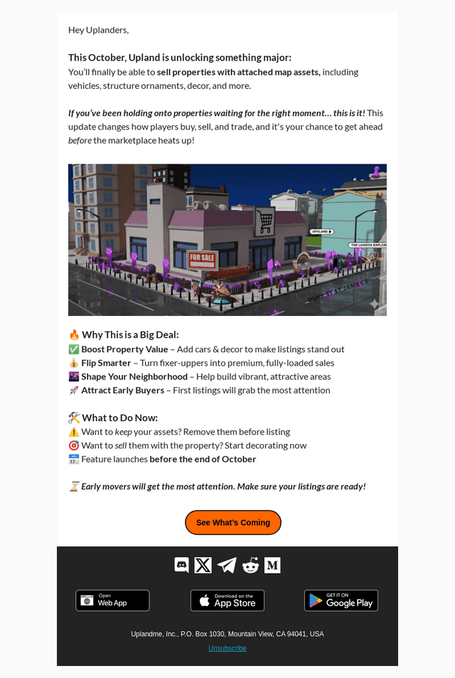 Upland email from Tue, Oct 14, 2025