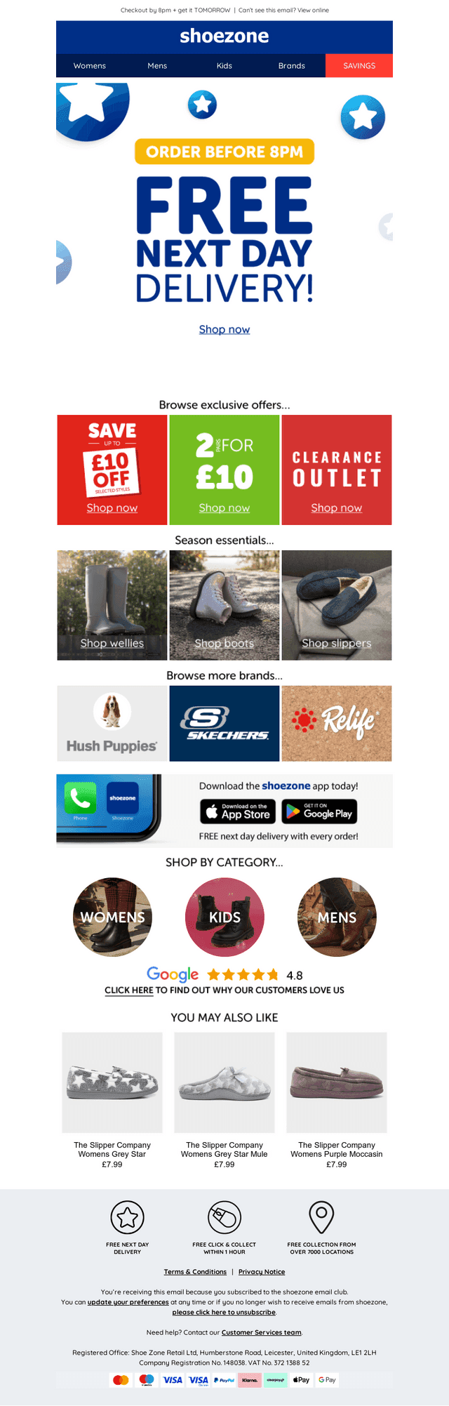 Why wait? FREE next day delivery on ALL orders!
