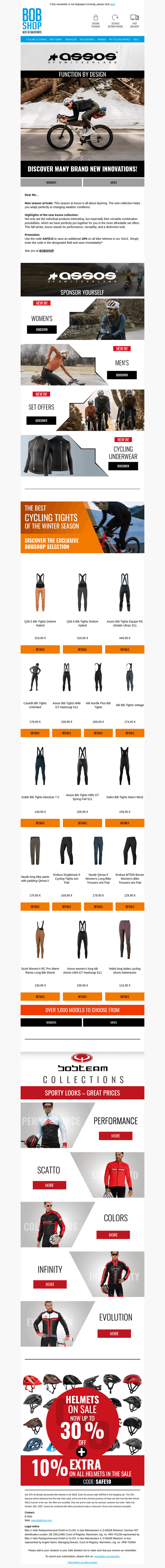 The new Assos collection - performance meets style