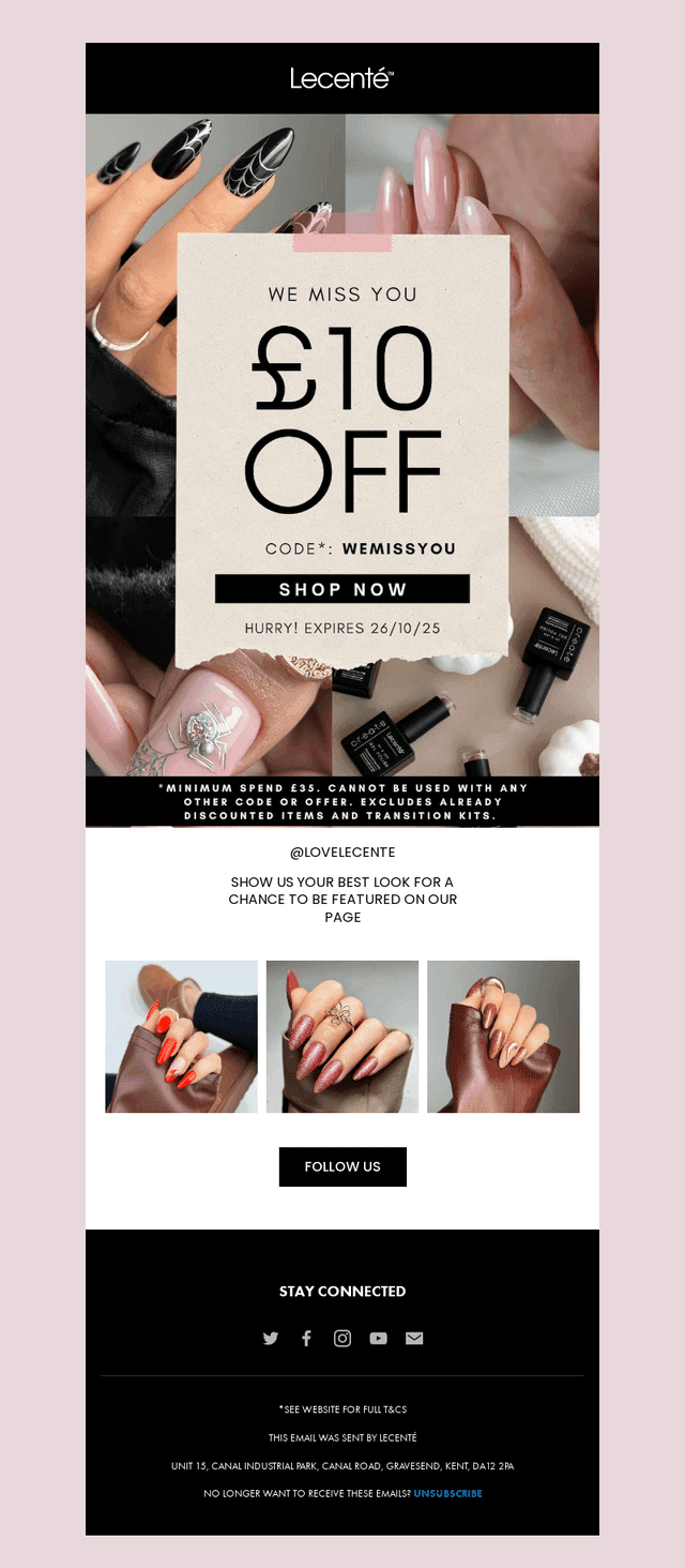 £10 Off Just for You! 🎉