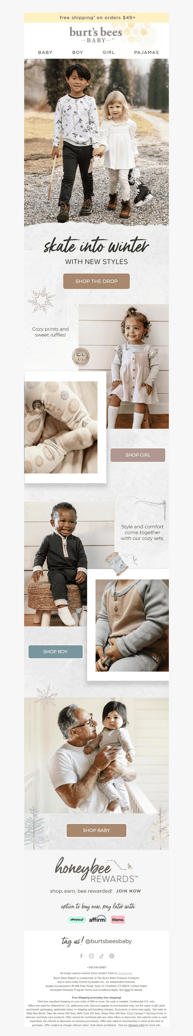 Burt's Bees Baby email from Wed, Oct 15, 2025