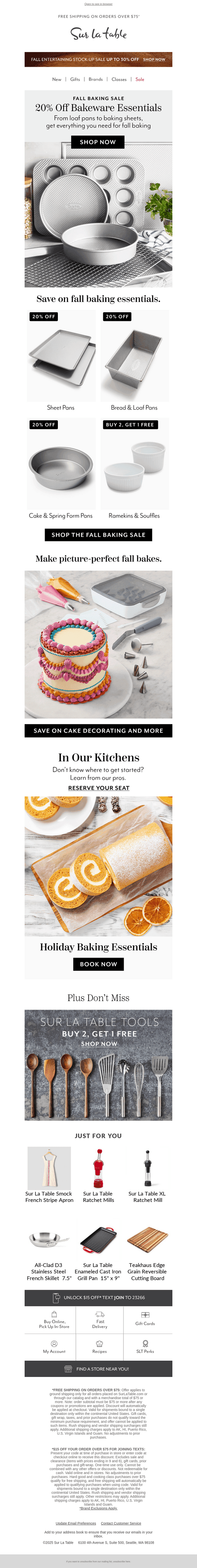 Starts Today: Fall Baking Sale 🥧