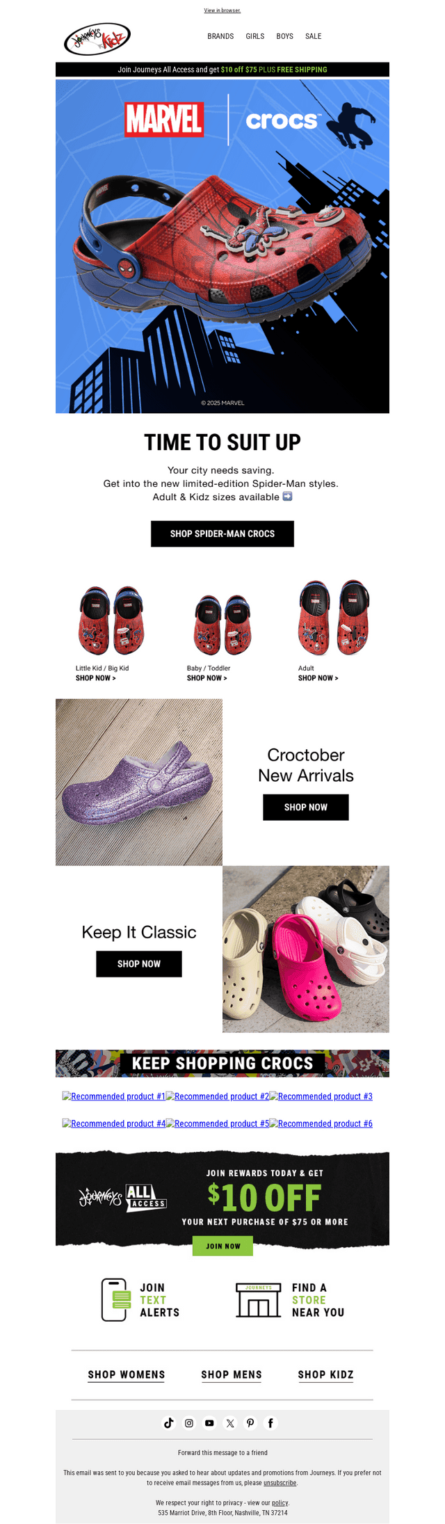 NEW: Spider-Man x Crocs 🕷️