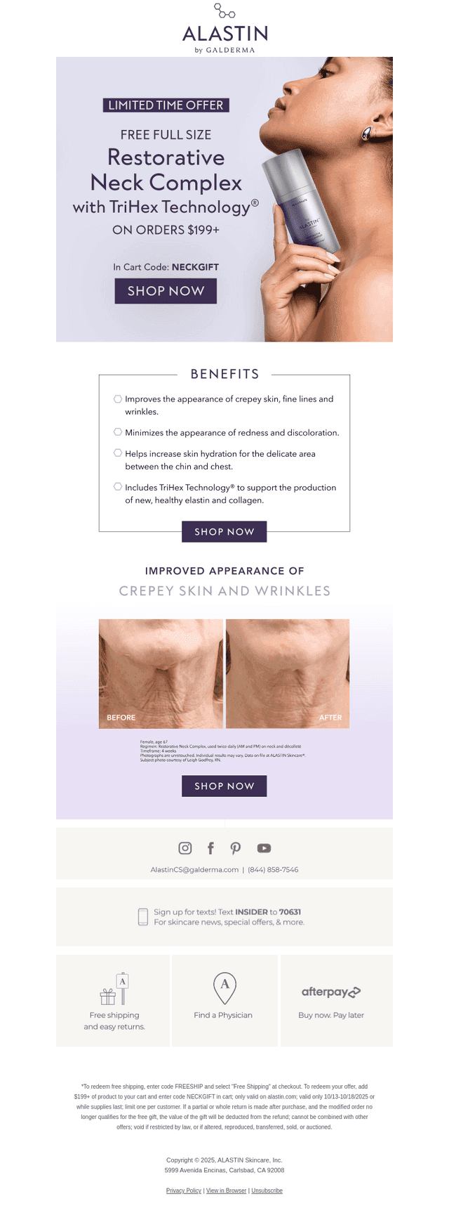 FREE Full Size Restorative Neck Complex ($158 Value)