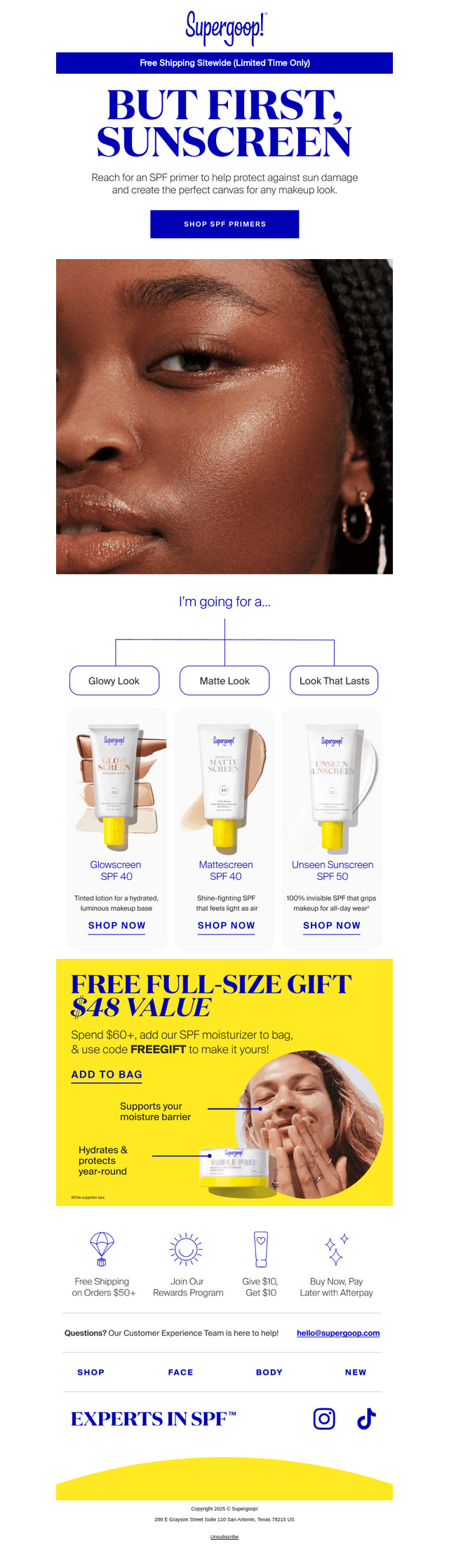 Want your SPF shipped FREE?