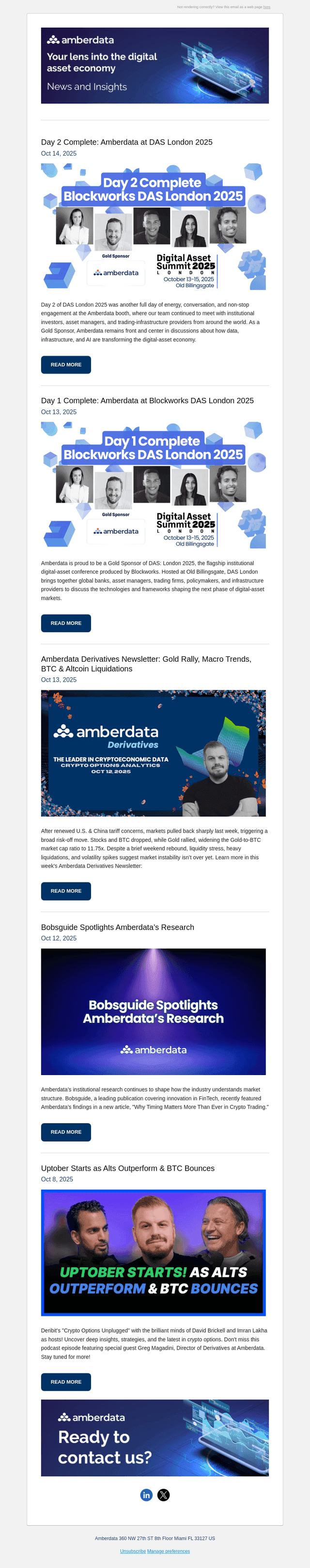 Day 2 Complete: Amberdata at DAS London 2025