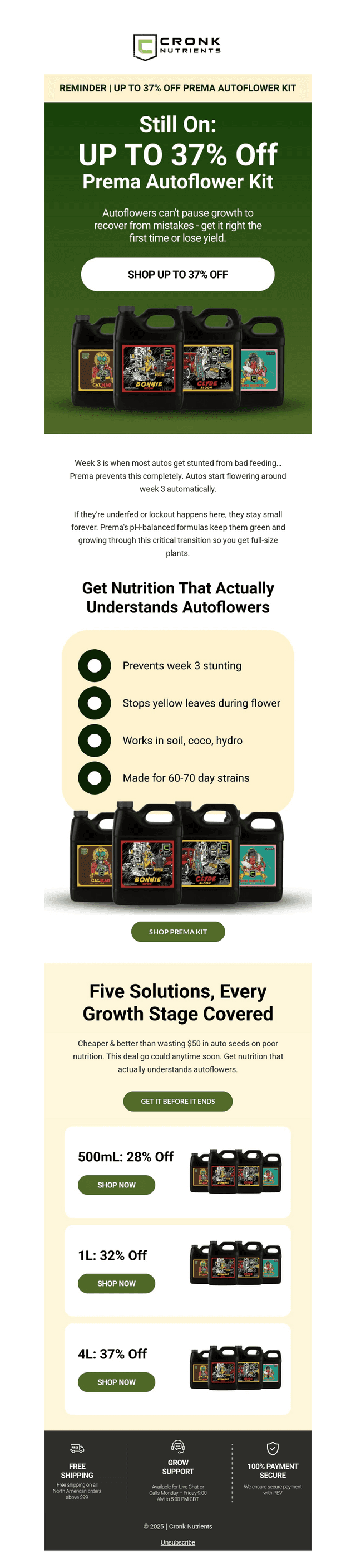 Don't forget: 37% off autoflower feeding