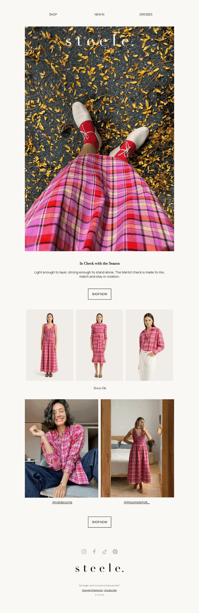 Fall in Love with Checks
