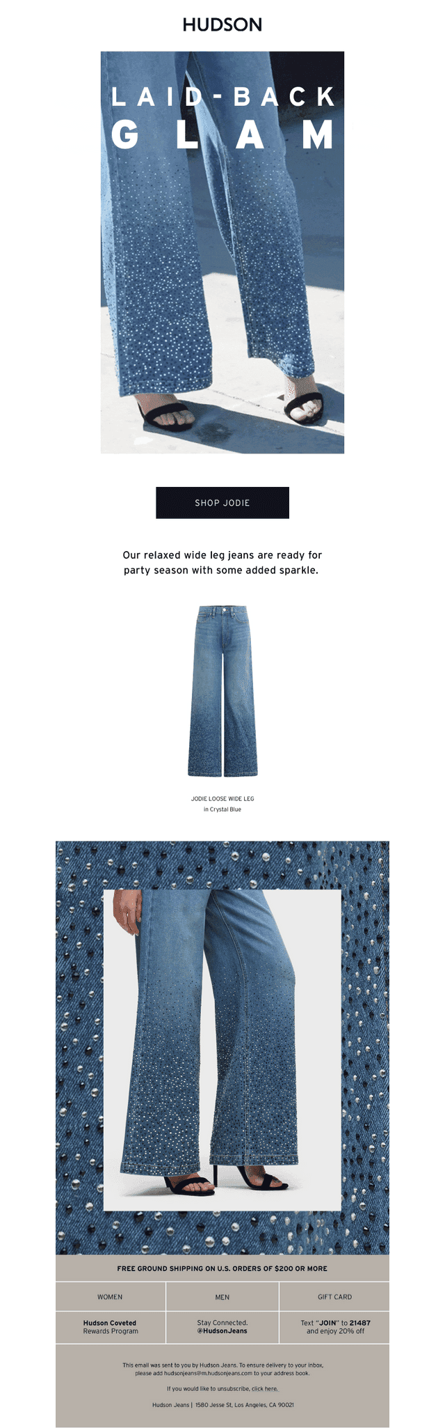 NEW Jodie Jeans + Crystal Studs
