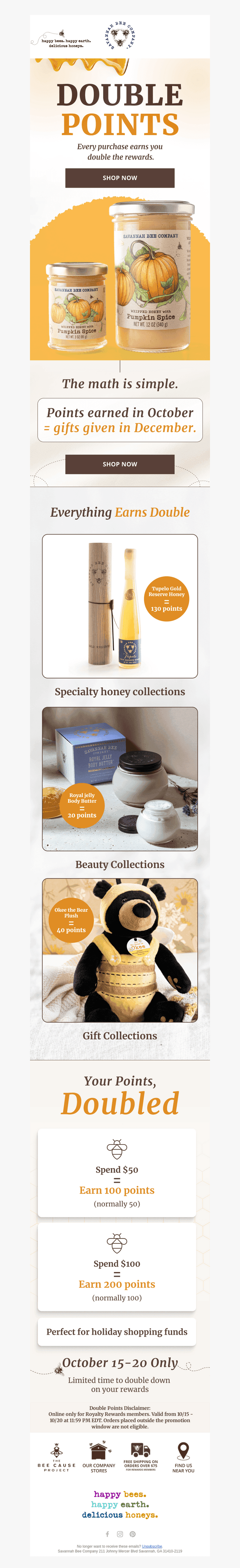 Gifts for them, Points for you!