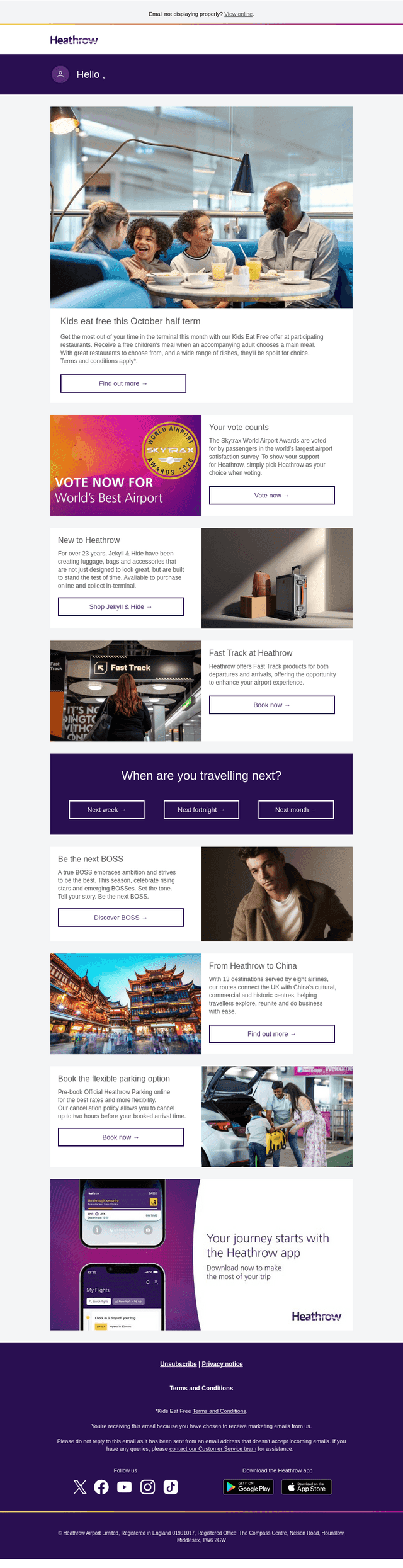 What's new at Heathrow this month