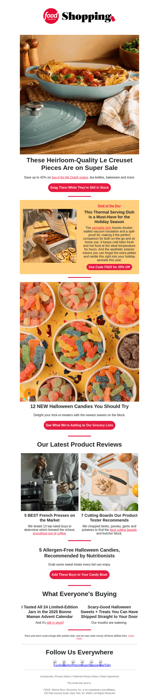 Food & Wine email from Thu, Oct 16, 2025