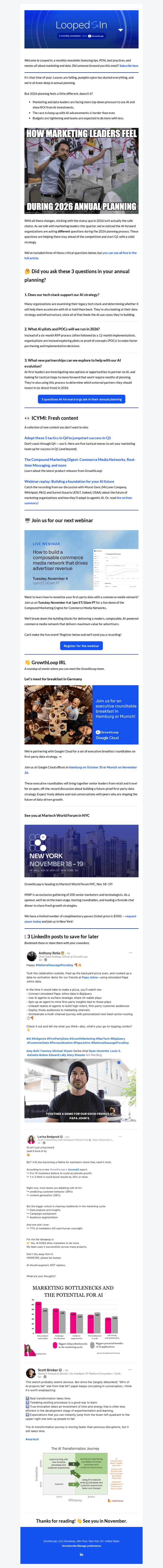 GrowthLoop email from Thu, Oct 16, 2025