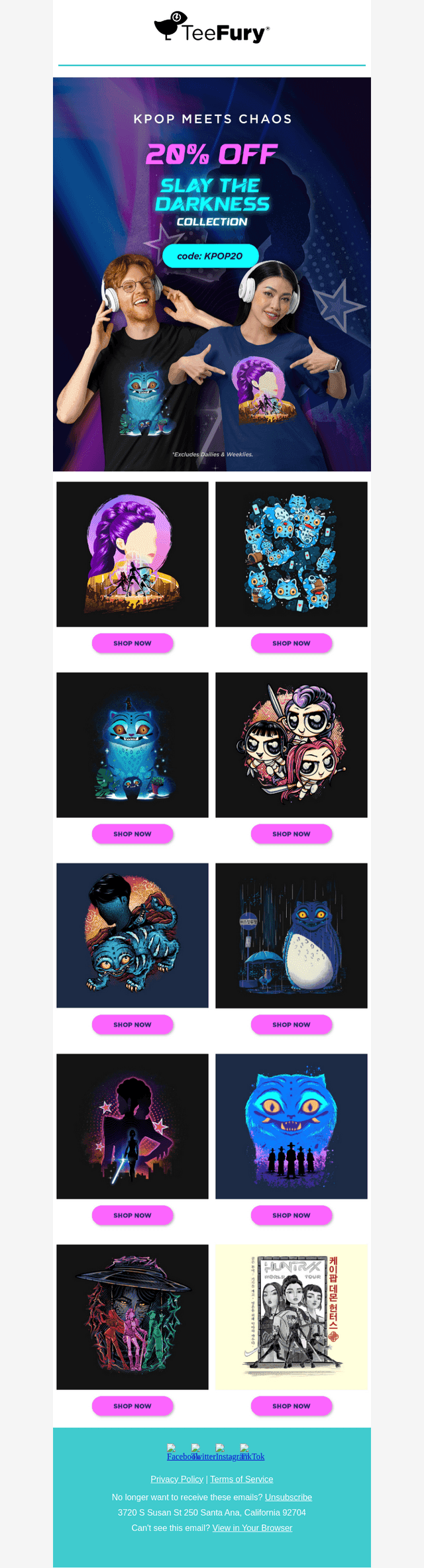 20% OFF Kpop Demon Hunters 👹