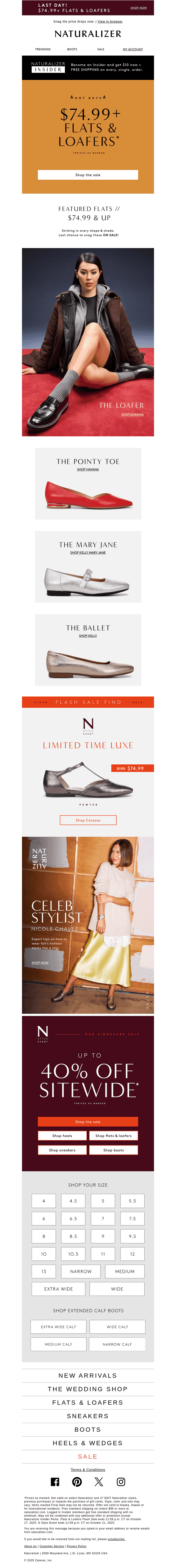 $74.99+ flats & loafers ENDS TONIGHT!