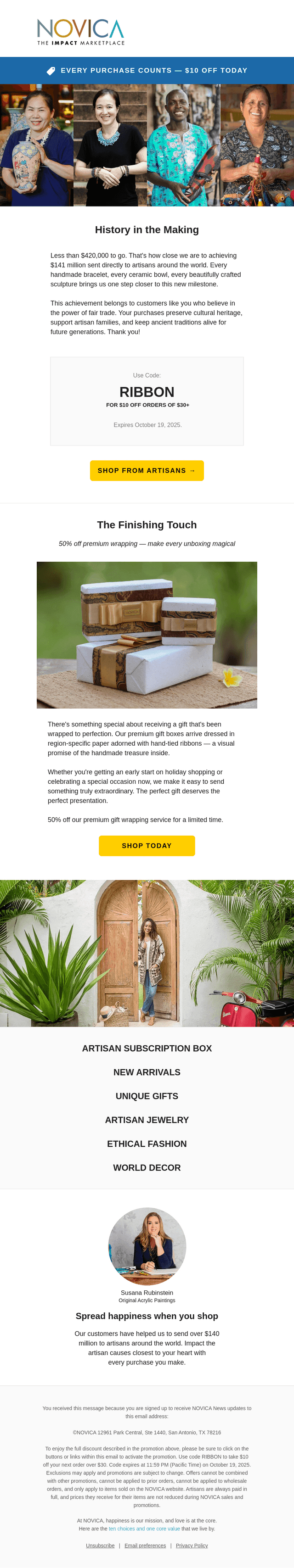 So close! $141M fair trade milestone + your $10 code