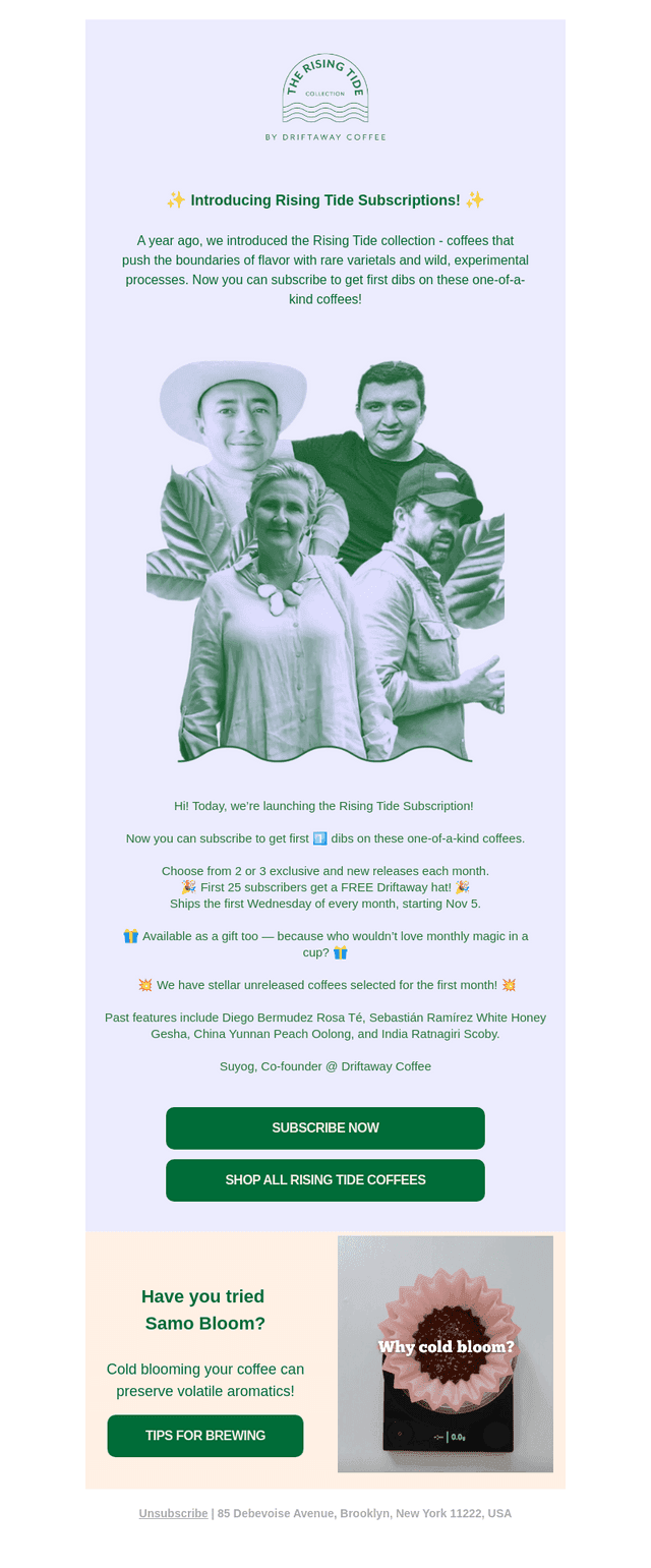✨Launching Rising Tide as a Subscription✨