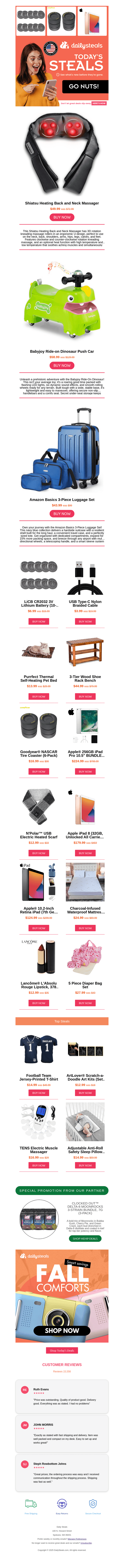 Your Friday Steals Are In