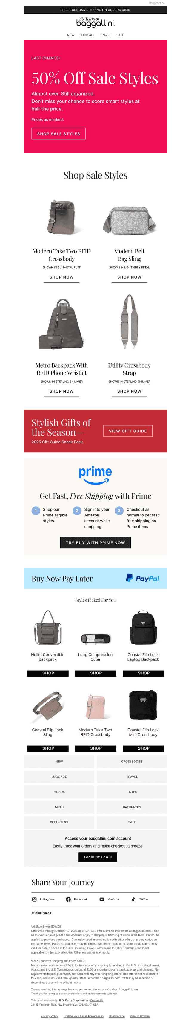 Ends Tonight—50% off Sale Styles