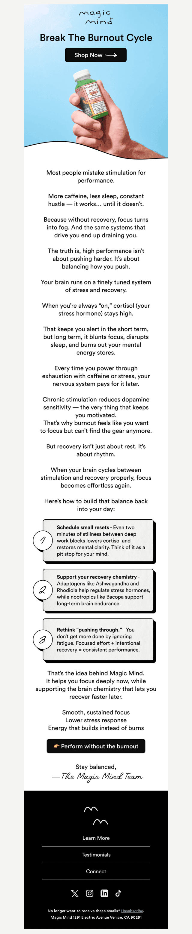 Break the burnout cycle