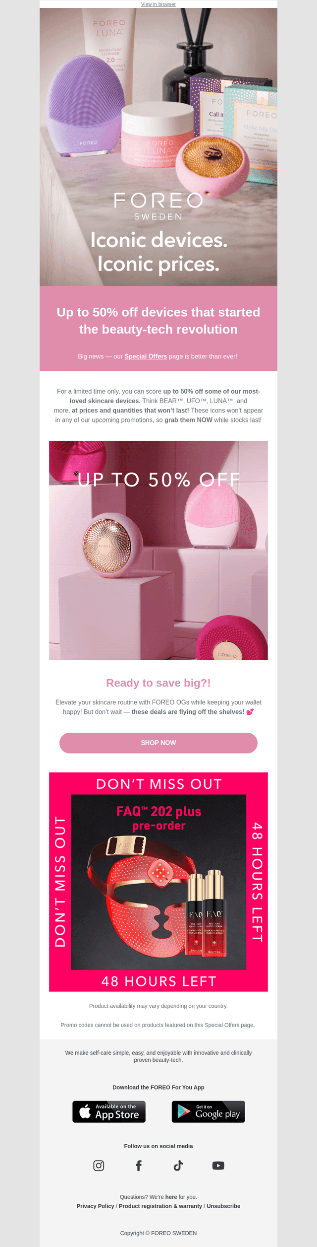 BIG savings on FOREO OGs? Yes, please! 😍✨
