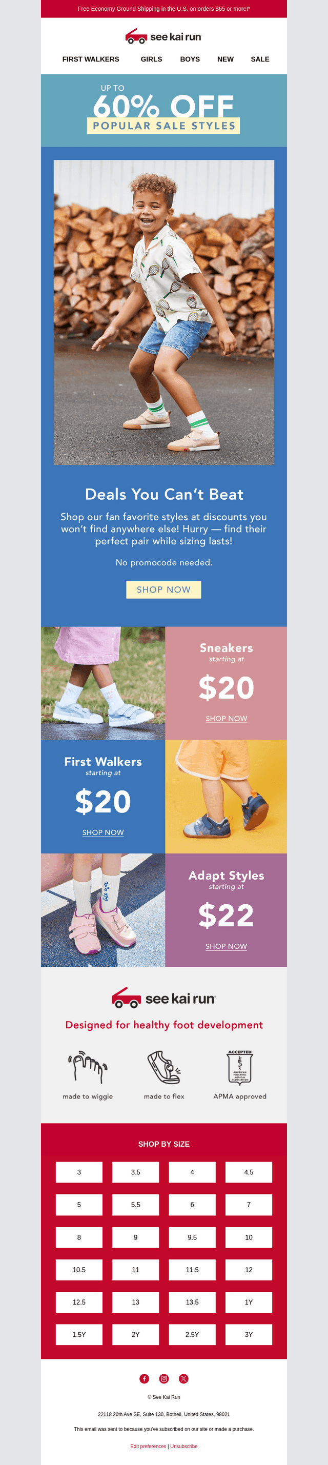 Snag Their Size Before It's Gone!
