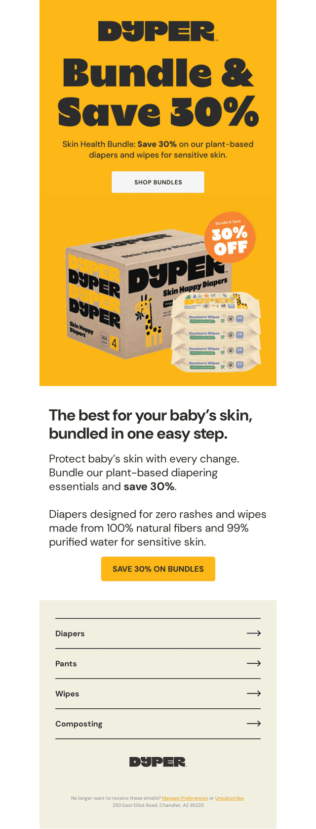 Bundle Better: Diapers + Wipes = 30% Off