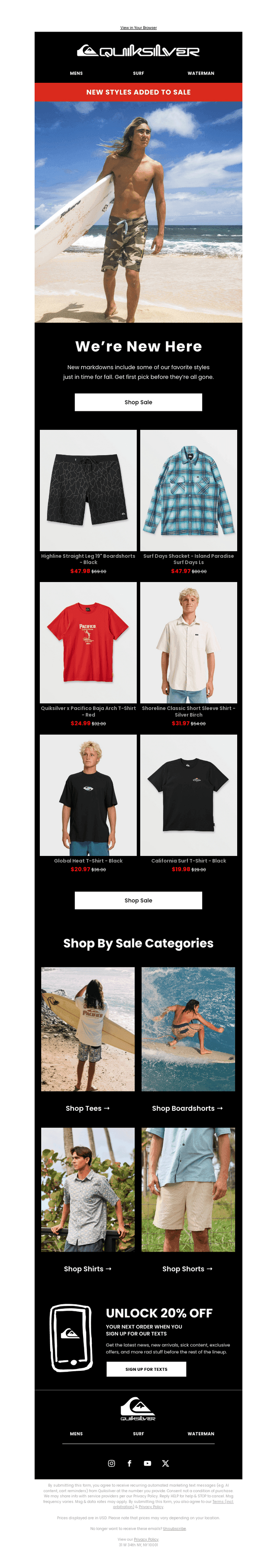 New Styles, Big Savings
