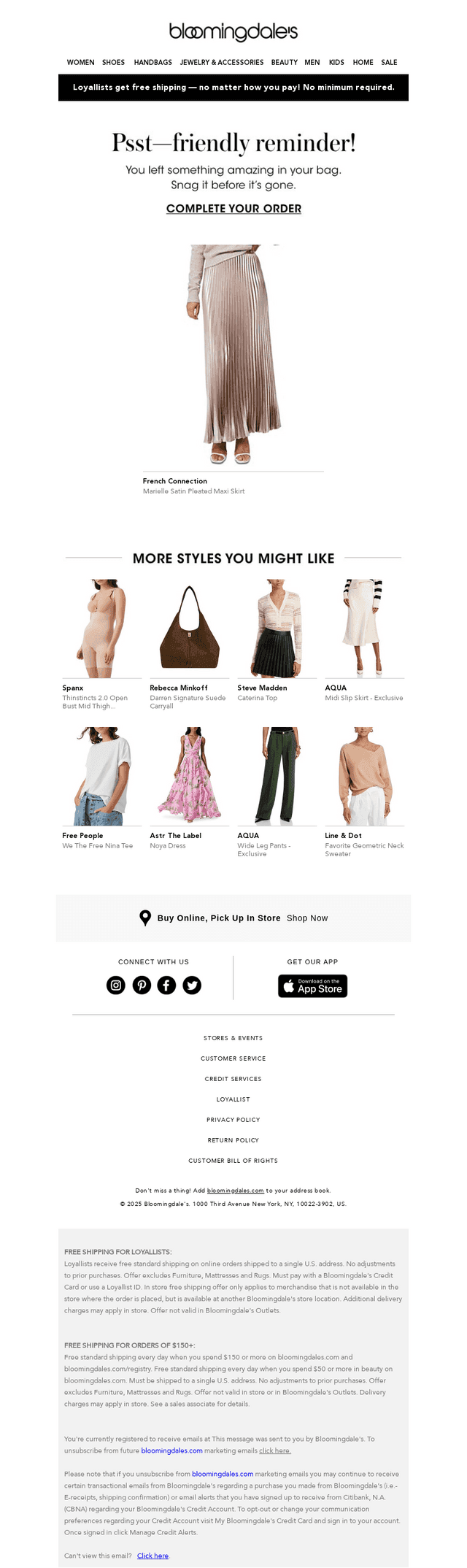 Re: That item you were checking out…