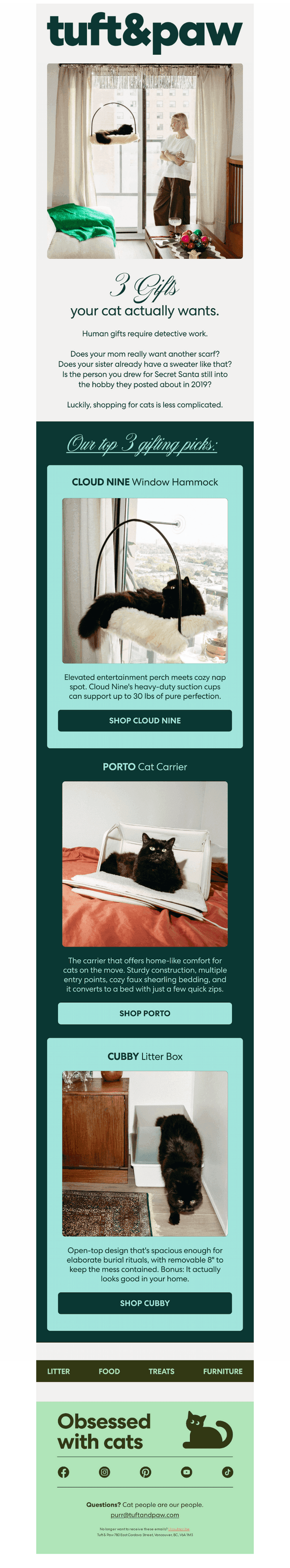 Early bird cat gift guide.