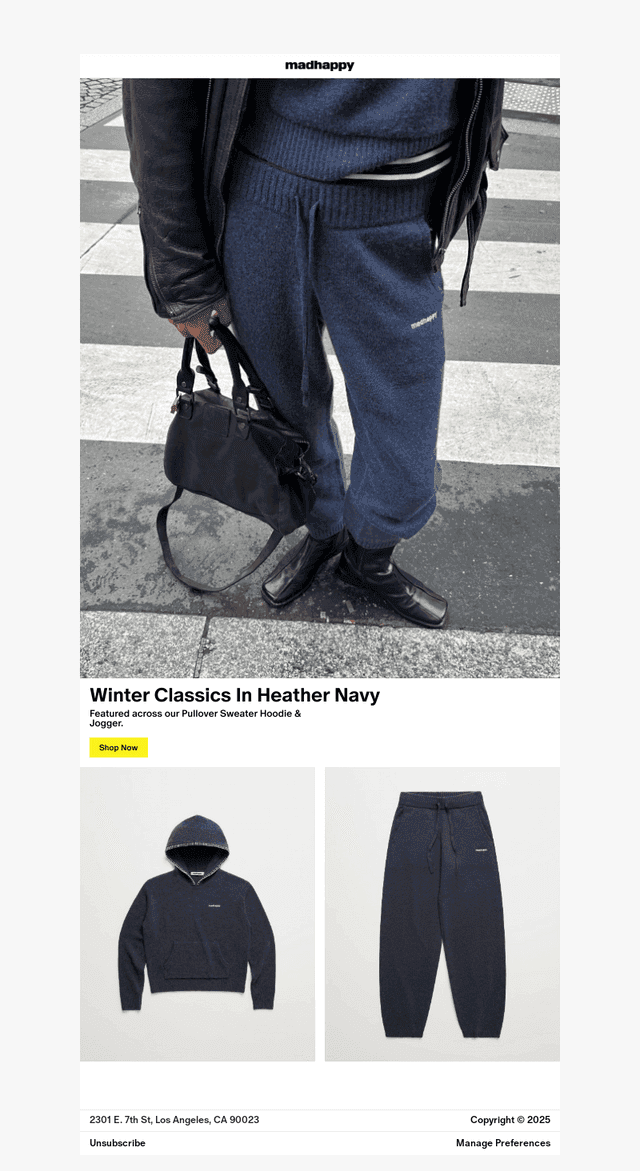 Heather Navy Sweater Set