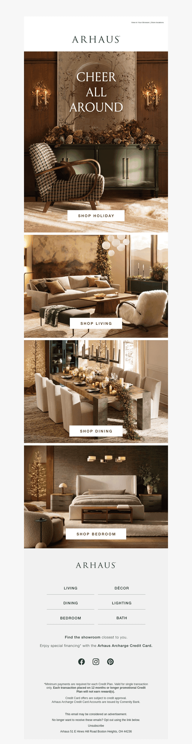 Holiday Pieces for Every Room