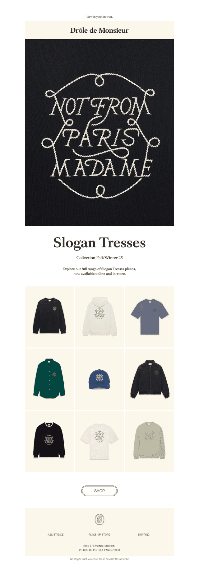 Fall/Winter 25 - Slogan Tresses