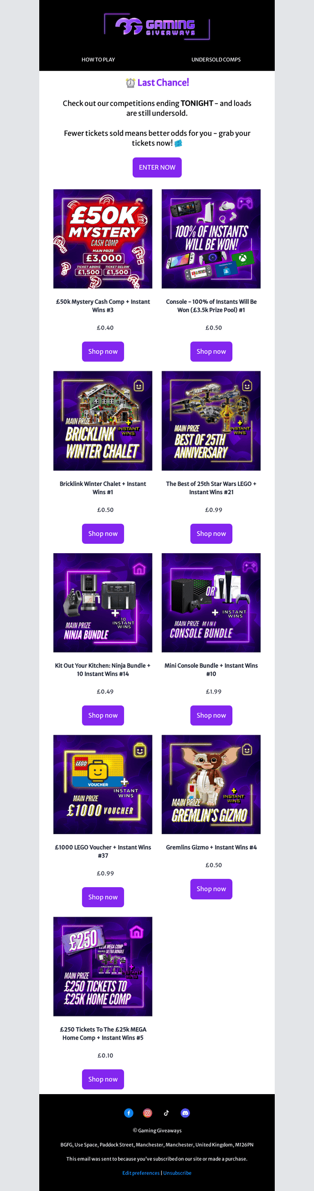 ⏳ Hurry! Undersold Comps Ending Tonight