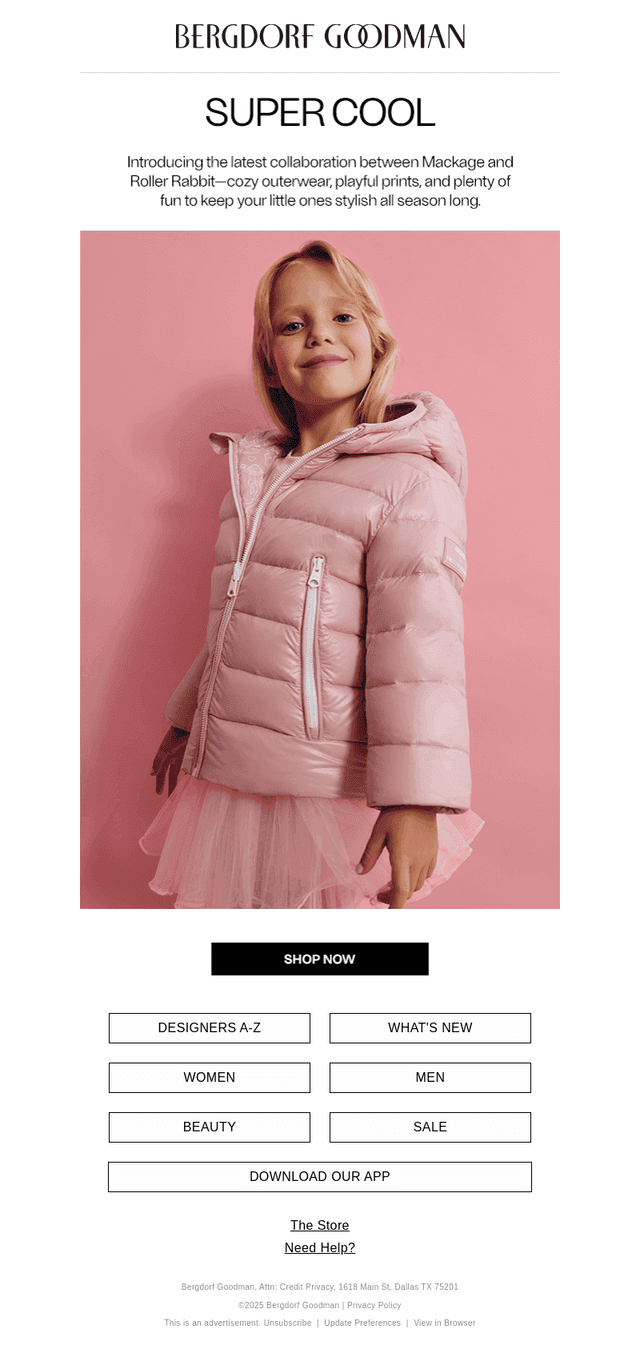 Mini Style: Mackage x Roller Rabbit