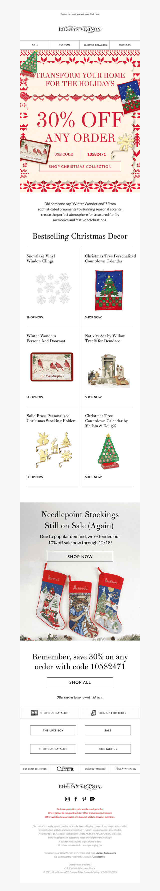 Christmas elegance NOW 30% off!