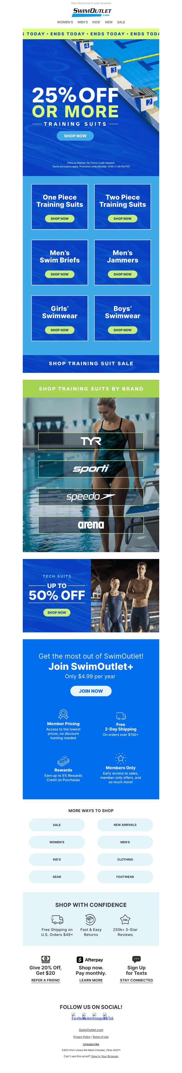 LAST CALL: 25%+ TRAINING SUITS ENDS TONIGHT ⚡️