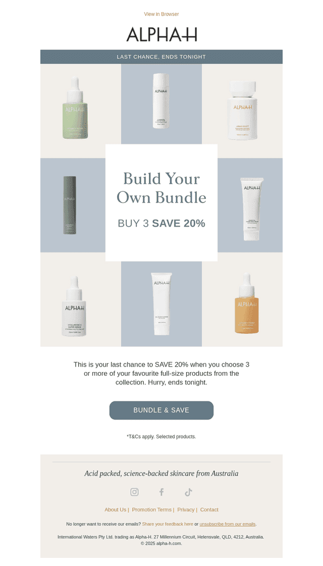 Last Chance To SAVE 20%