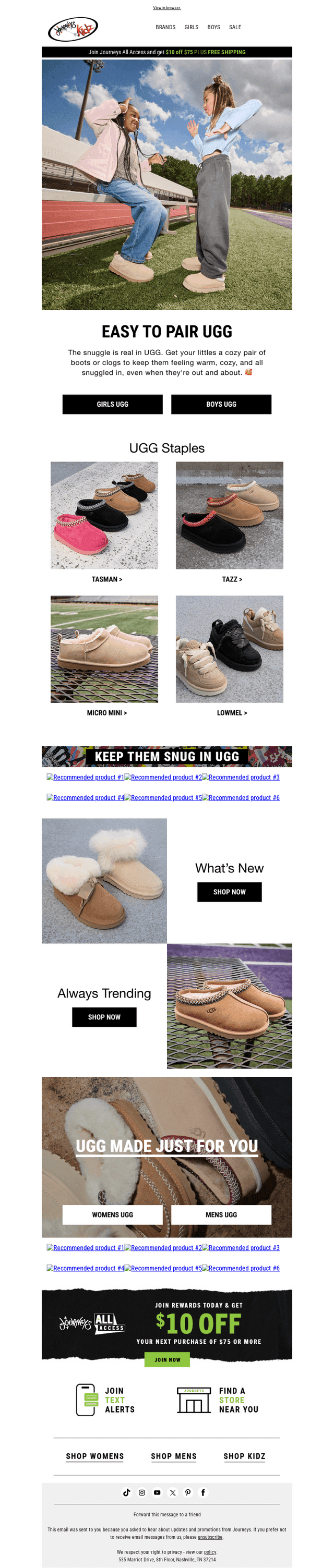 Their UGG essentials ✅