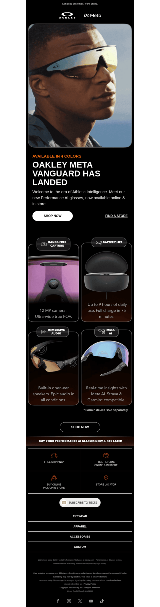 Oakley Meta Vanguard Has Landed