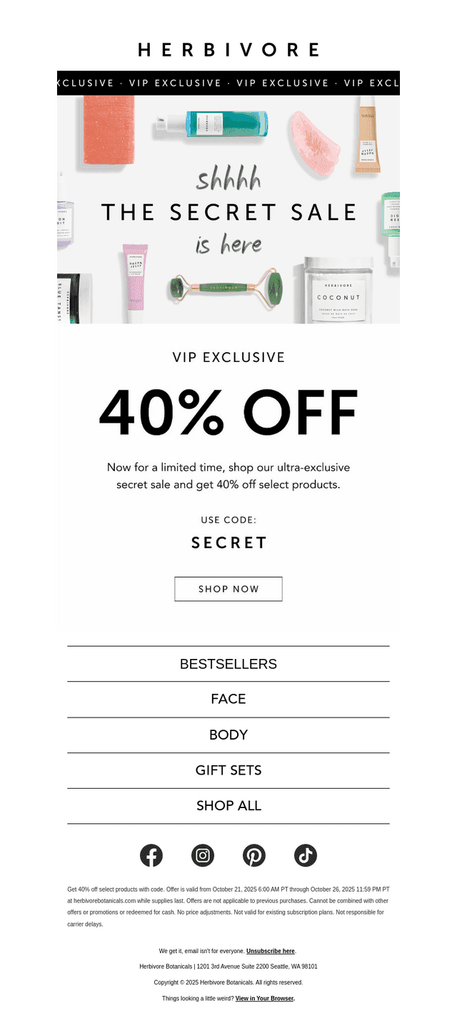 We have a secret...
