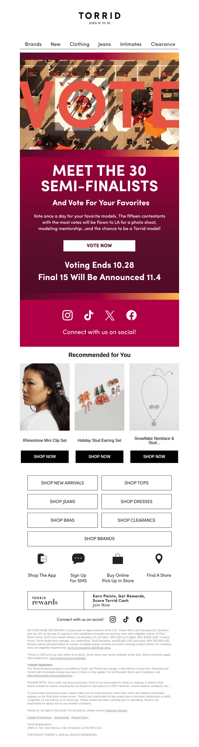 Casting Call voting is OPEN! Meet the 30 semi-finalists