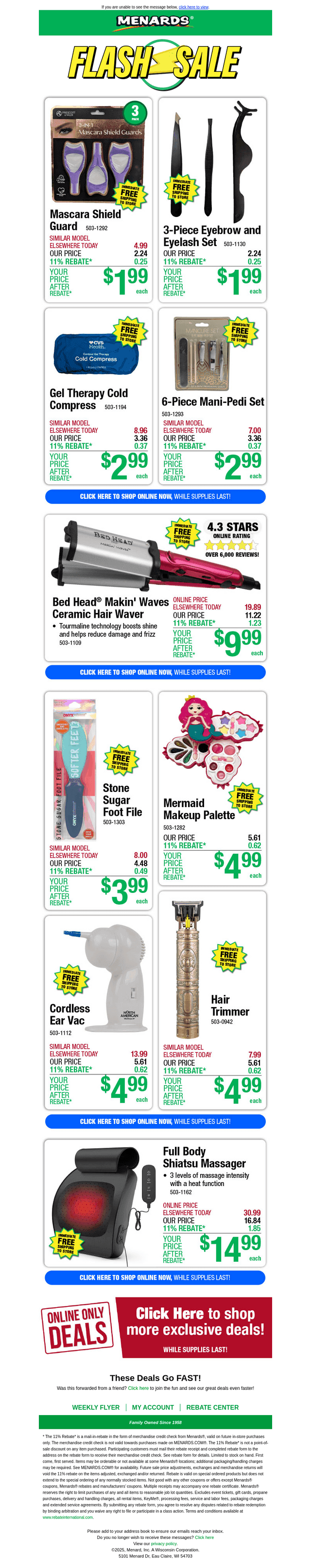 Cordless Ear Vac ONLY $4.99 After Rebate*!
