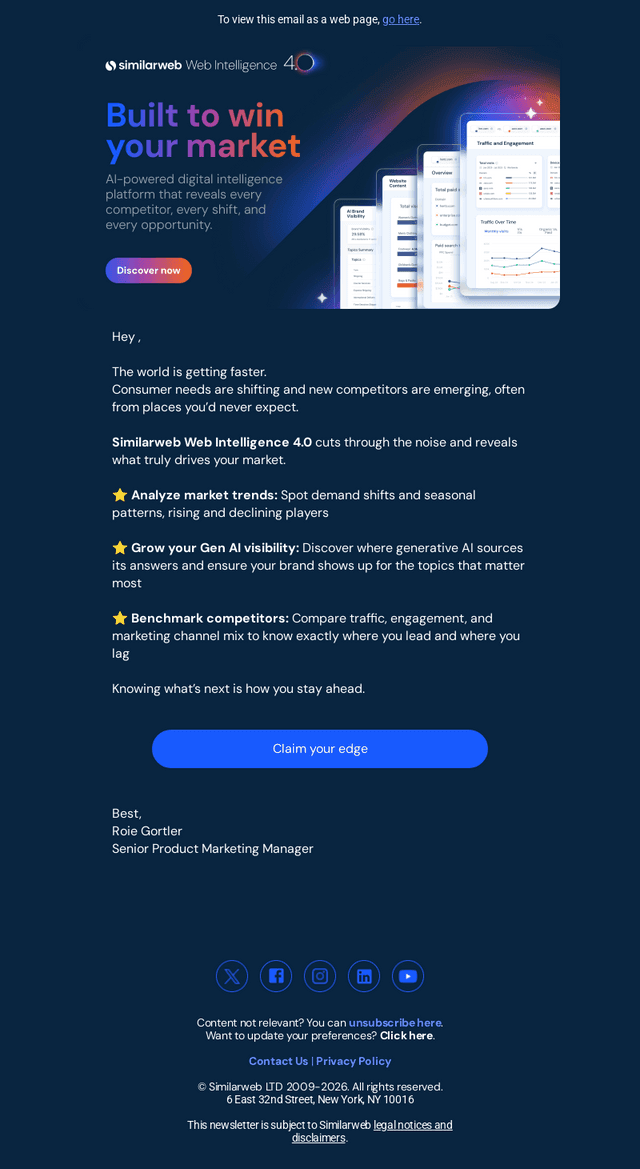 See every competitor move in real time