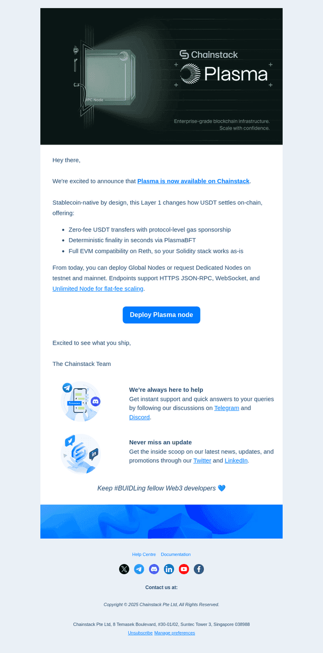 Plasma is now live on Chainstack