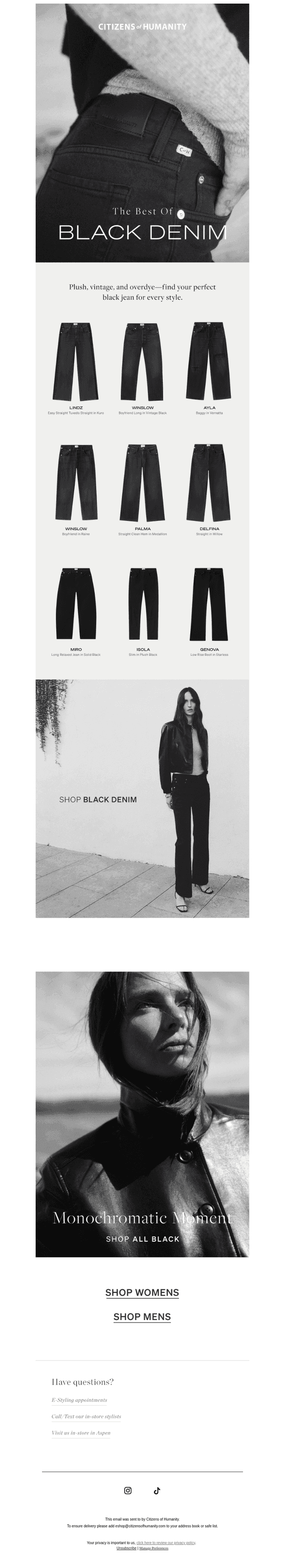 The Best of Black Denim