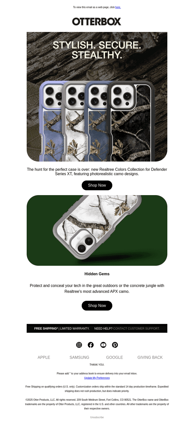 Incoming…Bold camo designs 🌳