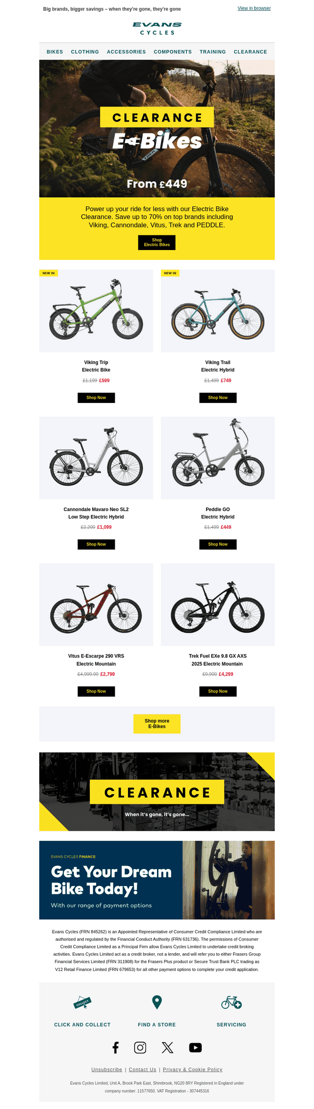 Electric Bike Clearance | From £449